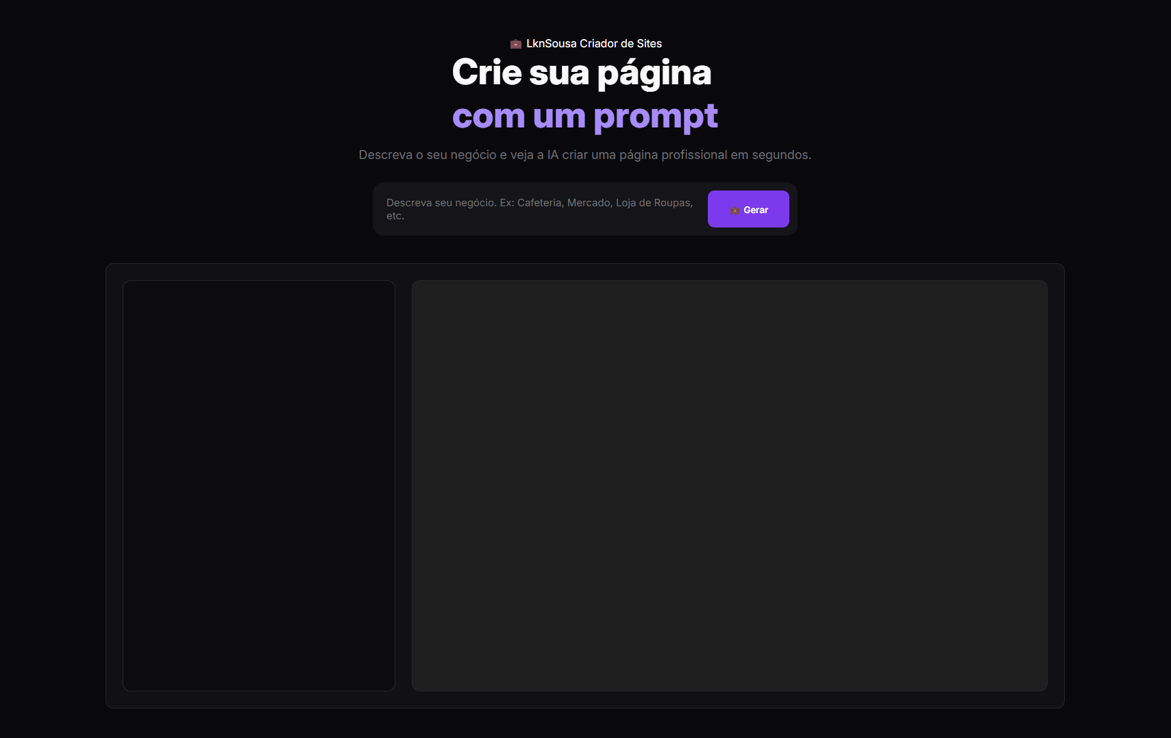 Gerador de Sites IA